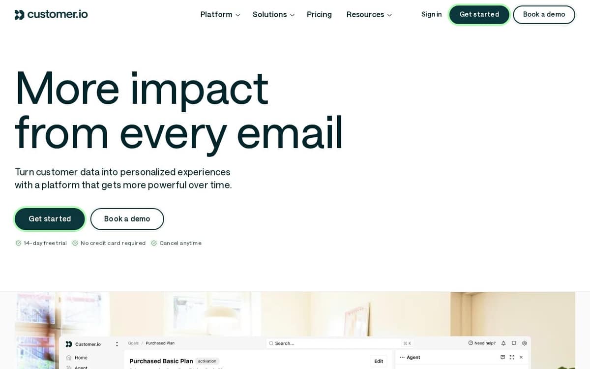 Customer.io preview