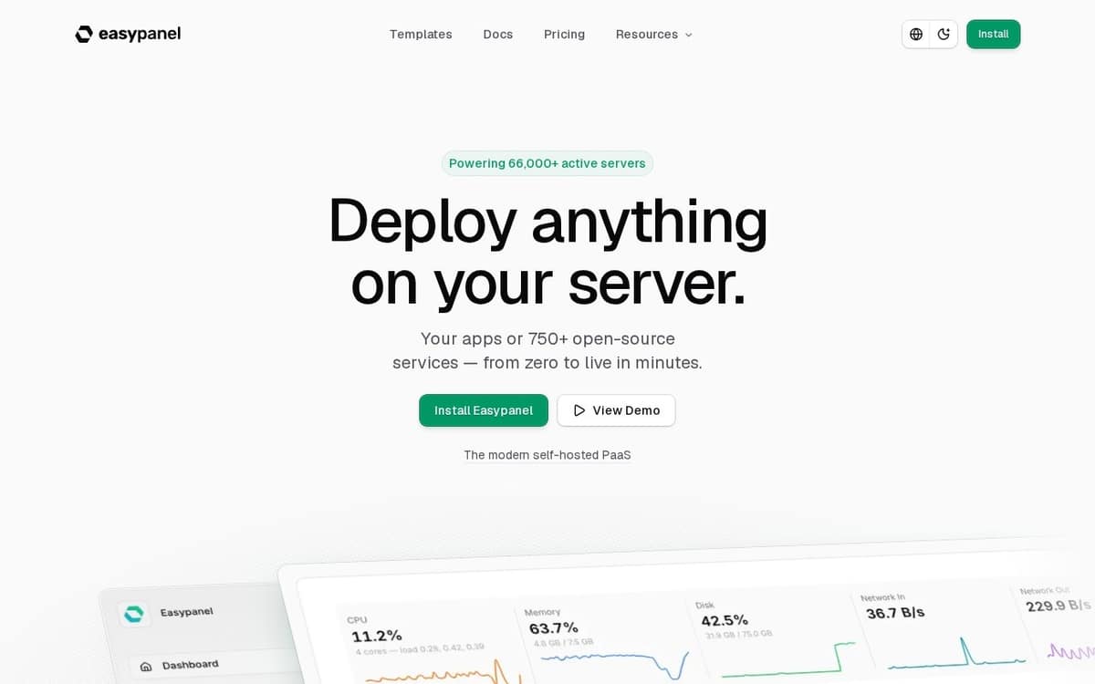 Easypanel preview