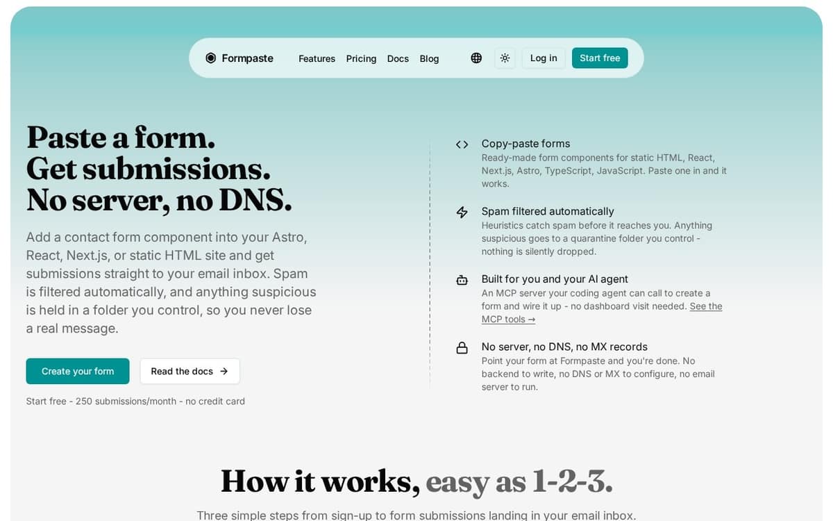 Formpaste preview
